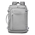 thumbnail image 1 of Travel Backpack,Large Capacity Carry On Bag,Laptop Storage Backpack,Multi-compartment Structure with Shoe Slot and Wide Opening Design,Lightweight Wearable Backpack for Travel Work,Grey, 1 of 9