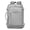 Grey, variant on Large Capacity Pack, Aesthetic Campus Commuter Bag for University Students Travel, Lightweight Laptop Rucksack with Compression Buckles, White