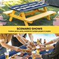thumbnail image 6 of Navy Blue Anchor Table Cloths for 3 Foot Rectangle Tables, Nautical Summer Beach Coastal Ocean Patio Waterproof Elastic Fitted Tablecloths, Washable Rectangular Table Cover for Camping, 6 of 8