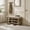 Brown, variant on VKNOW Shoe Storage Bench with Cushion, Upholstered Entryway Bench with Hidden Storage & 2-Tier Shelf, Solid Wood Frame, Beige, 44.3"