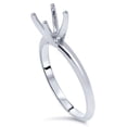 thumbnail image 4 of Pompeii Engagement Ring Setting Four Prong Solitaire14K White Gold (,), 4 of 4