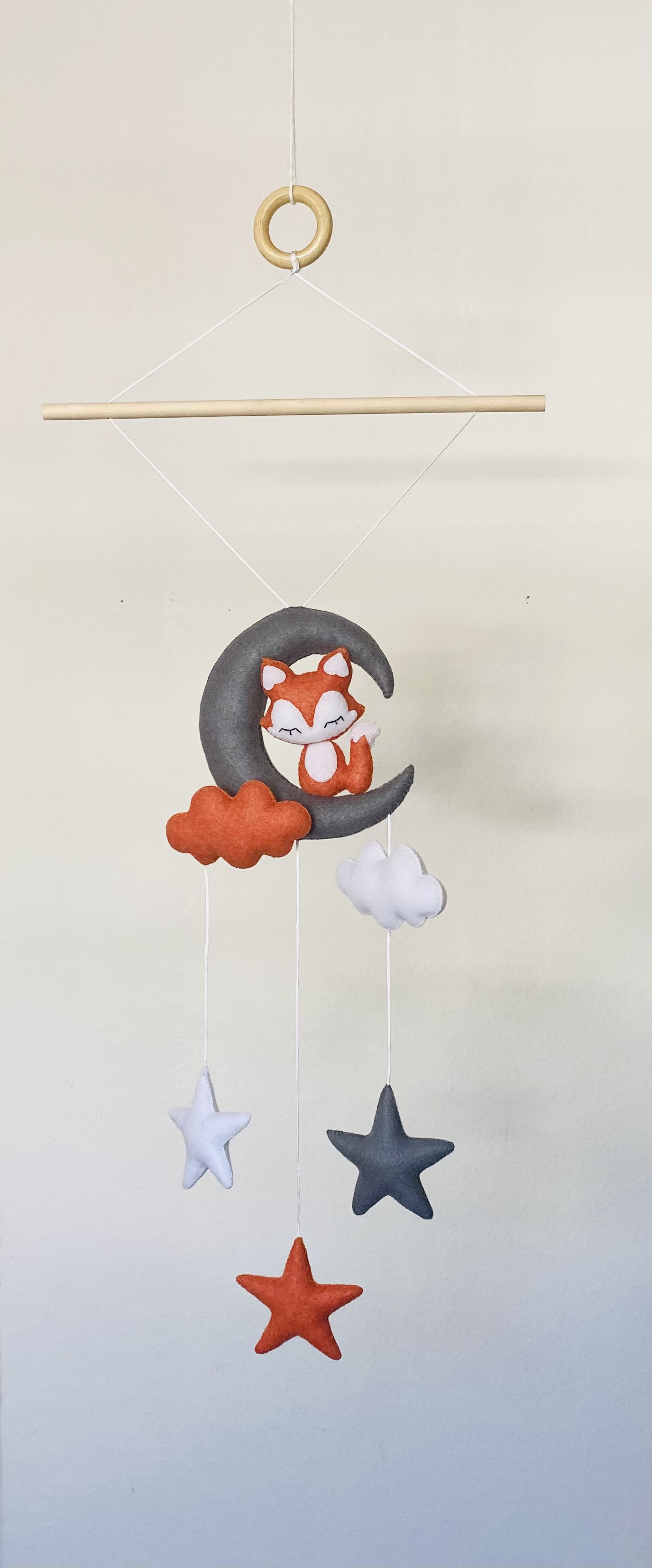 Baby Crib Mobile Fox - Baby Ceiling Mobile - Baby Gift - Baby Fox Mobile - Mobile for Nursery Decoration