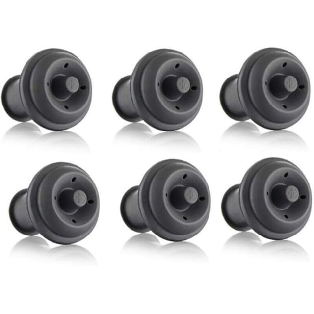 6 Pieces Vacuum Pump Caps - Gray, Compatible with Oral-B and Braun