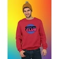 thumbnail image 2 of Coming Out Club Bubblegum Stamp Sweatshirt Men -Smartprints Designs, Male XX-Large, 2 of 4