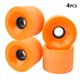thumbnail image 5 of Greeniant Paquete de 4 ruedas de monopatín de 51mm, tabla de derrape de patín, rodillo de PU para deportes al aire libre, piezas de monopatín, Patinetes eléctricos Naranja Greeniant OD020100-05, 5 of 6