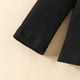 thumbnail image 4 of Conjunto de pantalones Gibobby para niñas Otoño Invierno estilo manga larga Poliéster Spandex a cuadros negro Top Falda independiente 18-24 M, 4 of 5