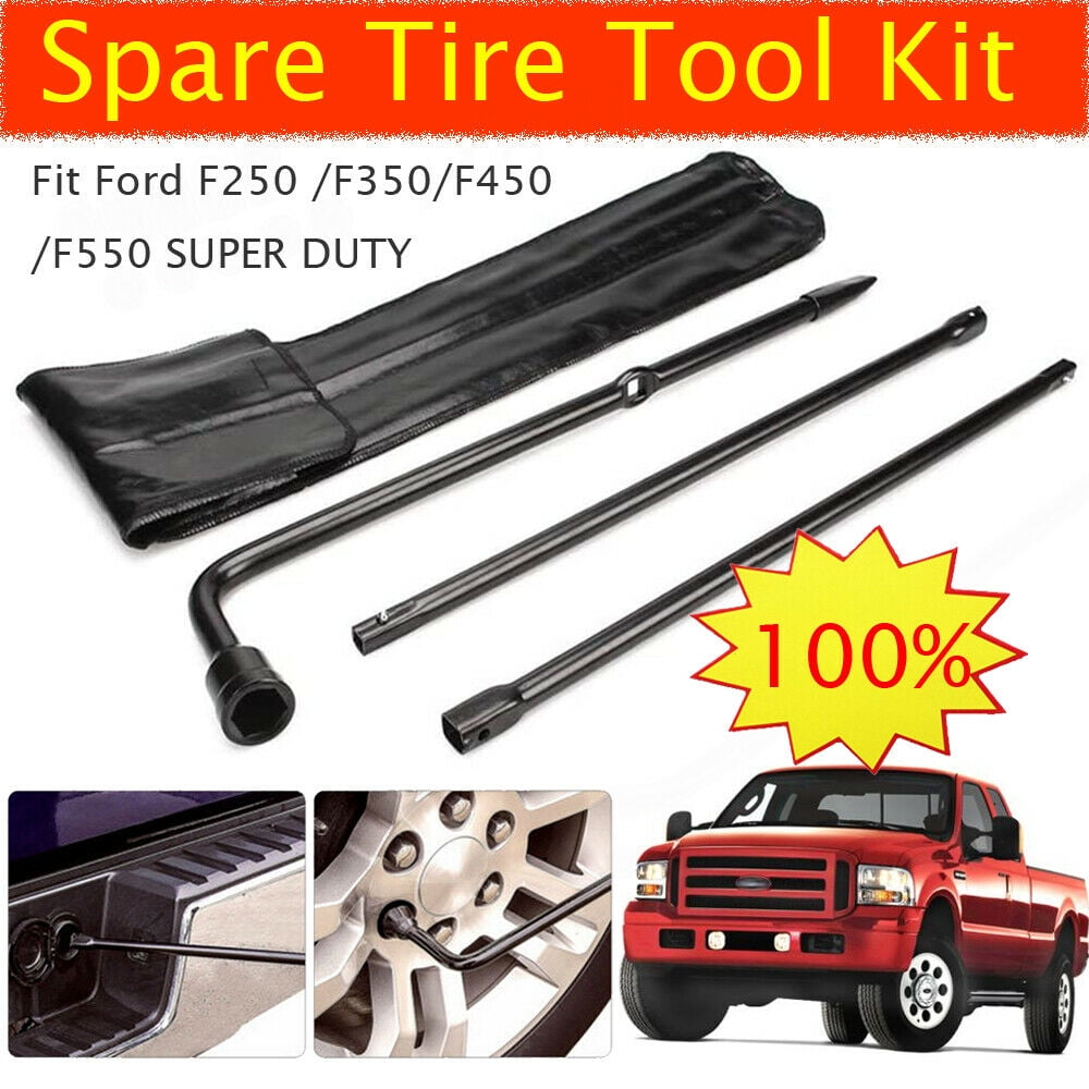 Dayplus Spare Tire & Lug Nut Wrench Handle Tool Bag Kit for Ford F250