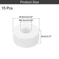 thumbnail image 2 of Uxcell 15 Pcs Rondelles en Céramique, 6.5 x 16 x 8mm Rondelles Plates Résistantes à la Chaleur Protection Isolée pour Ensemble de Câbles, Protection de Fil, 2 of 6