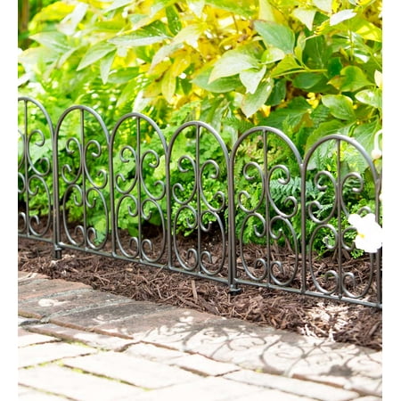 Wrought Iron Edging - Wrought Iron Garden Edging Panels, Montebello Design