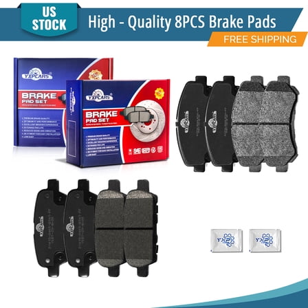 YXPCARS Front Rear Ceramic Brake Pads (D1374 D1415), Brake Pads Set for Nissan Sentra Rogue 2009 - 2022 Nissan Maxima