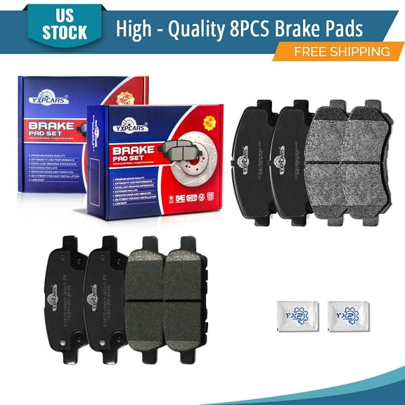 YXPCARS Front Rear Ceramic Brake Pads (D1374 D1415), Brake Pads Set for Nissan Sentra Rogue 2009 - 2022 Nissan Maxima