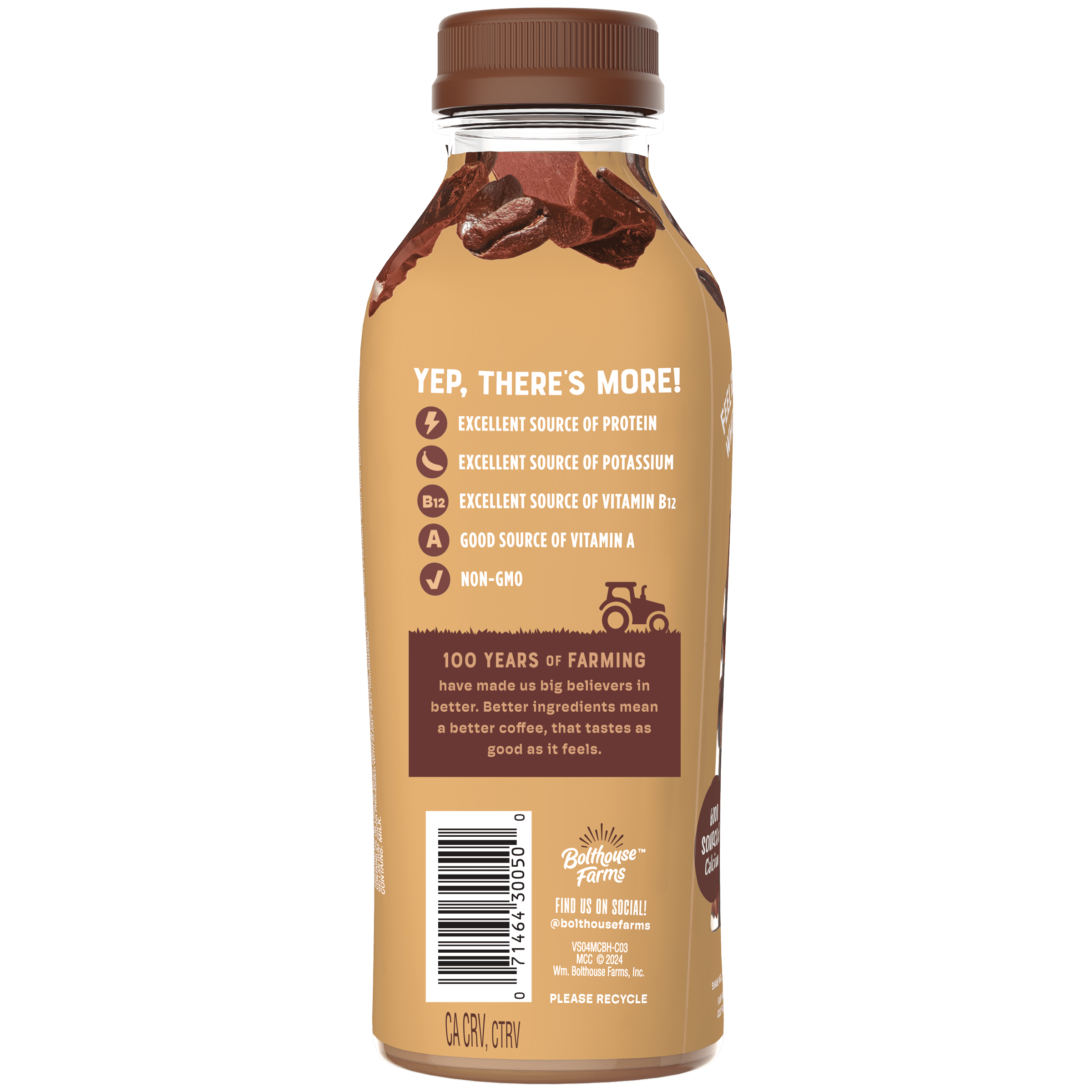 Bolthouse Farms Perfectly Protein Coffee, Mocha Cappuccino, 15.2 fl. oz. Bottle