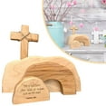 thumbnail image 2 of Clearance Items Easter Eggs Decorations, Empty Tomb Easter Scene, Wooden Easter Decoration for Indoor and Outdoor Spaces, Perfect for Spring Holiday and Easter Celebrations, 2 of 7
