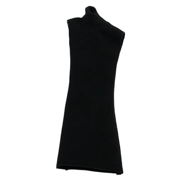Ropa femenina a escala 1/12, portátil y ligera para aficionados, profesional multiusos. Negro