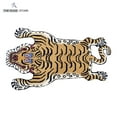 thumbnail image 5 of Tibetan Tiger Rug, 2x3 ft Tiger Shape Wool with Cotton Backing Area Rug, Tiger Design Rug for Luxurious & Aesthetic Home Décor, Ellington Rug, 5 of 8