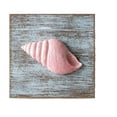 thumbnail image 3 of Beach Wall Art, Handcrafted Wood Seashell Starfish Hanging Decor, Nautical Mediterranean Wall Accent, Seaside Rustic Wall Ornaments for Vacation Rental, Bathroom, Coastal Living Space Layout, 3 of 7