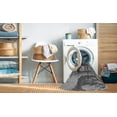thumbnail image 2 of Ahgly Company Tapis Rond Lavable en Machine Intérieur Transitionnel Gris Nuage Gris, 3 Pieds Rond, 2 of 7
