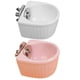 thumbnail image 3 of White Ceramic Pet Feeding Bowl for Home Decoration with Comfortable Height Design and Durable Finish 2 Pieces, 3 of 3