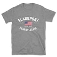 thumbnail image 1 of Glassport Pennsylvania Patriot Men's Cotton T-Shirt, 1 of 1
