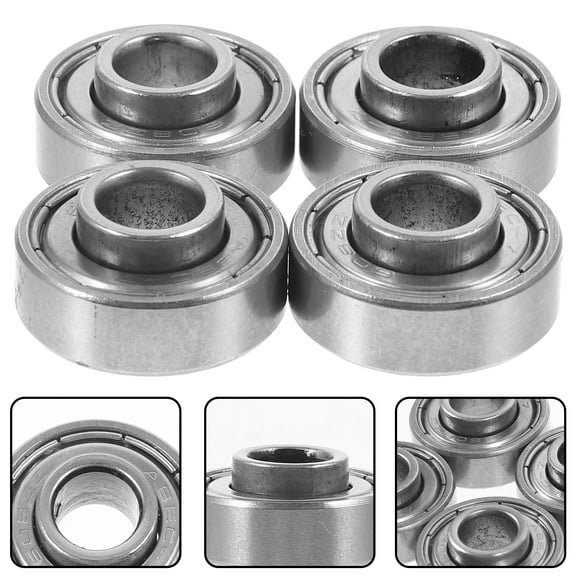 UEETEK 4Pcs Manual Wheelchair Bearing Silver Steel Front Wheel Replacement