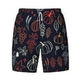 thumbnail image 4 of Lsque Mens Swim Trunks Thanksgiving Pattern - Bathing Suit Compression Liner - Beach Swim Shorts Swimwear - (S-3XL) - Stretch Quick Dry -Small, 4 of 9