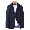 thumbnail image 3 of Blazer de hombre de talla grande 6XL 7XL 8XL, chaqueta de traje informal de rayas para negocios, abrigos de otoño, vestido de boda para oficina, ropa de marca de gran tamaño, 3 of 4