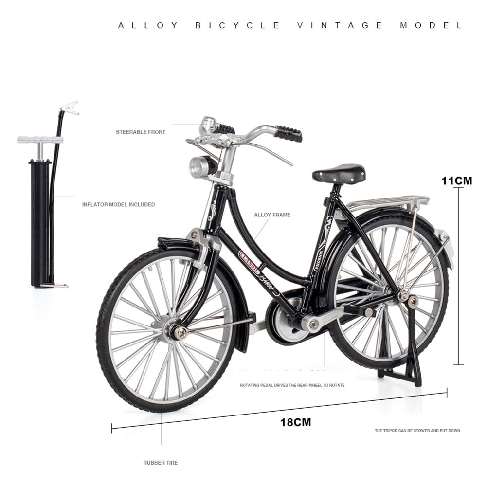Alliage 1 10 Modele de Bicyclette Ornement Mini Simulation Retro Collection Cadeaux Enfants Jouets Walmart