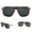 Gray, variant on Vintage Metal Frame Sunglasses for Women, UV400 Protection, PC Lens, Non-Polarized, Large Fit
