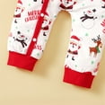 thumbnail image 7 of Edvintorg Baby Boy Christmas Outfit Fashion Santa Claus Printing Long Sleeved Romper Jumpsuit and Hat Two-Piece Set 0-18Months My First Christmas Baby Girl Outfit, 7 of 7