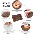 thumbnail image 3 of Portable Hot Water Bag, Rechargeable Electric Heating Bottle With Warmer Fleece Cover, Hot Water Bottle, 3 of 3