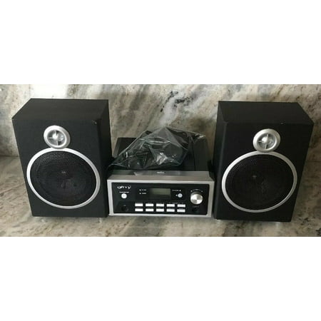gfm A7CD6919 Micro Music System Black W CD 2 Speakers-Awesome Sound-Fits (Best Micro Music System)