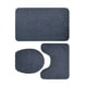 thumbnail image 2 of Cateissary 3x Pedestal de baño ecológico, tapa de inodoro suave y absorbente, fácil de limpiar e instalar, moderno Juegos de accesorios de baño azul oscuro, 2 of 6