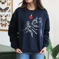 thumbnail image 4 of EcoLoom American Bully Love Cute Pitbull Dog Mom Girls Long Sleeve Unisex Midweight Crewneck Sweatshirt, 4 of 4