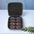 thumbnail image 2 of Protective Sunglasses Travel Pouches Adjustable 4/7 Slot Eyeglasses Holder Storage Box Sunglass Storage Holder for Eyewear Watch Jewelry (Style A), 2 of 10