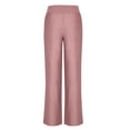 thumbnail image 5 of Womens Linen Pants High Waisted Palazzo Trousers Wide Leg Casual Cozy Lounge Pants Travel Trouser with Pockets Ladies Comfy Plus Size 2026 Trendy Outfits Lightweight Cute Fashion Dressy Clothes, 5 of 6