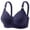 Navy, variant on Plus Size Everyday Bras for Women, Soft Support No Underwire Bralettes, Full Cup Adjustable Straps Brassiere