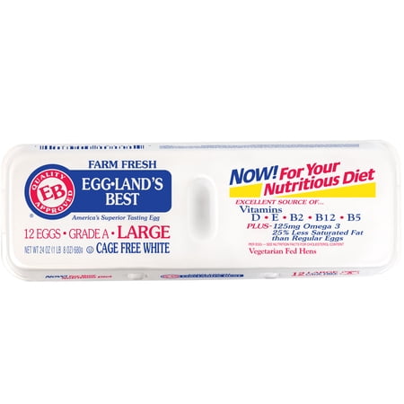 EB 12 Large Cage Free White AA Egg