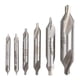 thumbnail image 3 of 6 piezas de broca central para avellanado de acero de alta velocidad • brocas de torno de doble extremo 60° • tamaños 1-6 para mecanizado de metal, madera, aluminio, 3 of 9