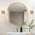 thumbnail image 3 of Robert Stevenson Lighting Josephine - Mid-Century Modern Metal and Clear Ribbed Glass Wall Light, Brushed Gold, 3 of 5
