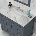 thumbnail image 6 of Alya Bath Norwalk 42" Solid Wood Vanity with Carrera Marble Top in Gray, 6 of 6
