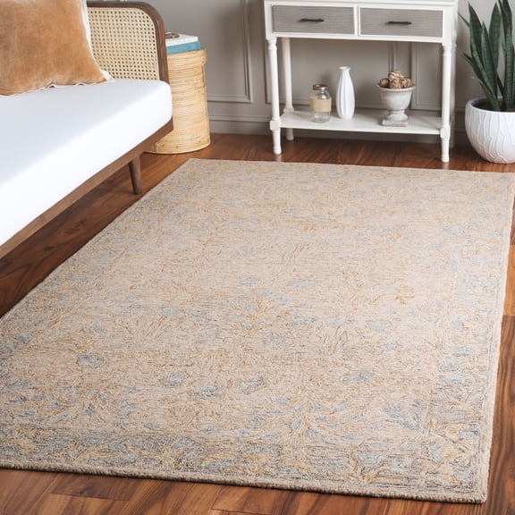 SAFAVIEH Jardin Evren Floral Area Rug, Beige/Gray, 8' x 10'