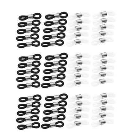 60pcs Eyeglass Chain Strap Holders Rubber Loop Ends Eye Glasses Spectacle
