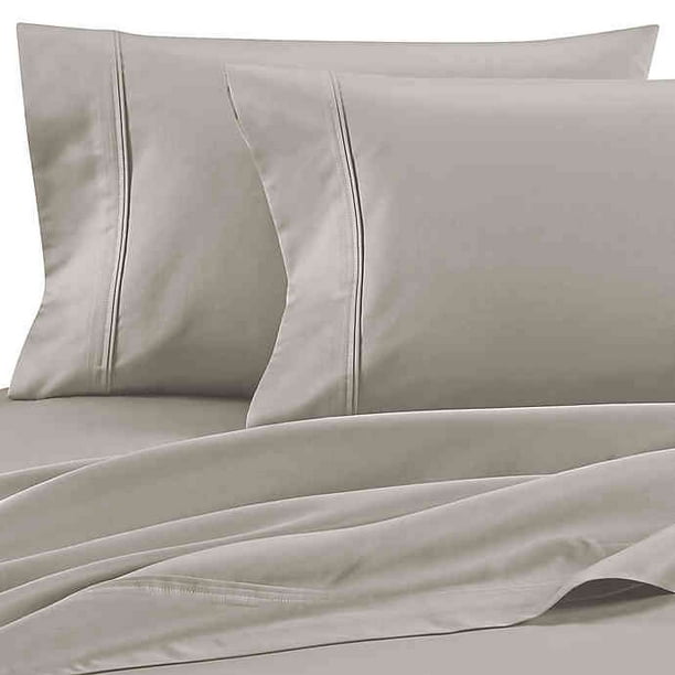 Wamsutta Dream Zone 850Thread Count Pimacott Queen Sheet Set in Silver