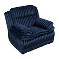 thumbnail image 2 of Lexicon Goodland Corduroy Glider Reclining Chair in Blue, 2 of 14