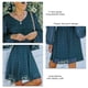 thumbnail image 4 of Vestido De Manga Larga Para Mujer, Cuello En V Vestido De Manga Larga Estilo De Línea Estampado De Puntos Elegante Puño Elástico Para Club Para Vacaciones Para Dama ANGGREK Otros, 4 of 6