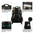 thumbnail image 4 of FORMRS Kids School Backpack Elementary Student Unisex Travel Bookbag with Reflective Stripes, Black Dinosaur, 4 of 7
