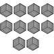 thumbnail image 1 of Kit de posavasos geométricos creativos, para posavasos, posavasos para jarrones, absorbentes y resistentes a la suciedad, 1 of 5