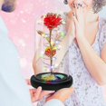 thumbnail image 5 of Artificial Flower Rose Light Gift In Glass Dome, Love Gifts Daughter Women Mom Gifts For Mothers Day,valentines Gifts, 5 of 5