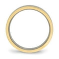 thumbnail image 2 of Chisel Titanium Polished Yellow IP-plated 5mm Grooved Comfort Fit Band, 2 of 6