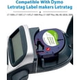 thumbnail image 2 of dargone Compatible Dymo LetraTag Paper Label Maker Tape, 12mm x 4m, Black on White, 5 Pack, 2 of 5